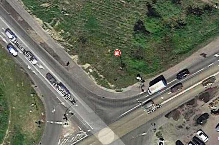 Poznań: Orlen wybuduje stację paliw przy skrzyżowaniu ulic Strzeszyńskiej i Lutyckiej. Fot. Google Maps, źródło: UM Poznań